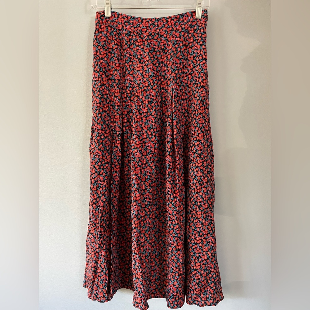COPY - Floral zara skirt with side slits